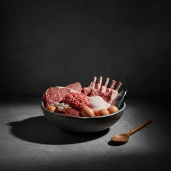 Carnivoor dieet: Rundvlees, Varkensvlees, Kip en kalkoen, Lam, Vis en zeevruchten