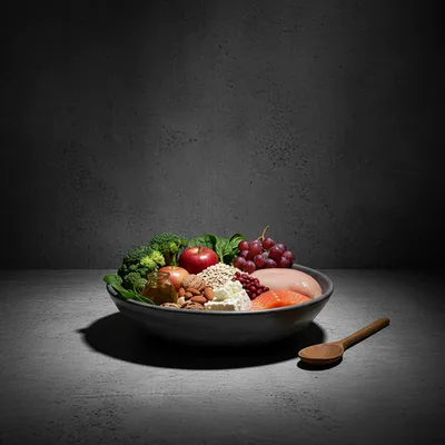 DASH-dieet: Groenten, Fruit, Volkoren granen, Magere zuivel, Mager vlees, gevogelte en vis