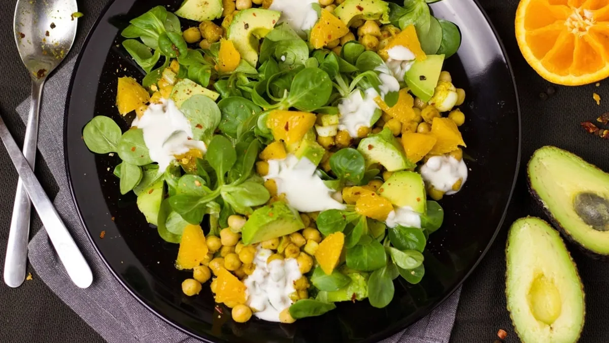 Fresh Salad on Plate