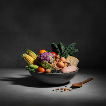 Flexitarisch dieet: Voornamelijk groenten en fruit, Granen en volkoren producten, Peulvruchten, Noten en zaden, Zuivelproducten