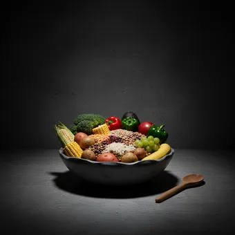 McDougall-dieet: Aardappelen en zoete aardappelen, Rijst, Mais en maisproducten, Bonen en linzen, Volkoren granen