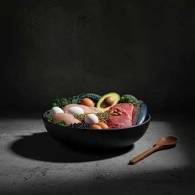 Proteinedieet: Mager vlees, gevogelte en vis, Eieren en zuivelproducten, Peulvruchten en plantaardige eiwitten, Gezonde vetten in gematigde hoeveelheden, Vezelrijke groenten