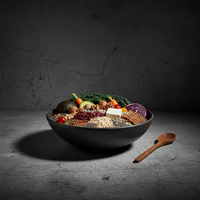 Veganistisch dieet: Groenten en fruit, Granen, Peulvruchten, Noten en zaden, Plantaardige melk en kaas