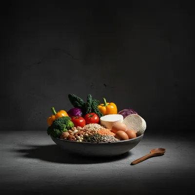 Vegetarisch dieet: Groenten en fruit, Granen en brood, Peulvruchten, Noten en zaden, Zuivelproducten